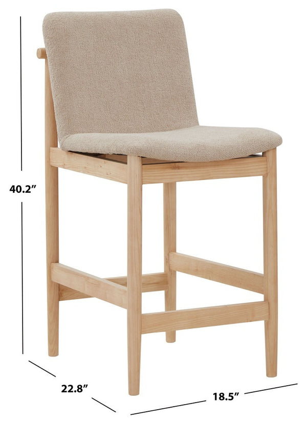 Safavieh Abriella Boucle Counter Stool Oatmeal / Natural SFV4842B