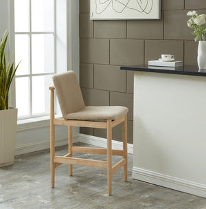 Safavieh Abriella Boucle Counter Stool Oatmeal / Natural SFV4842B