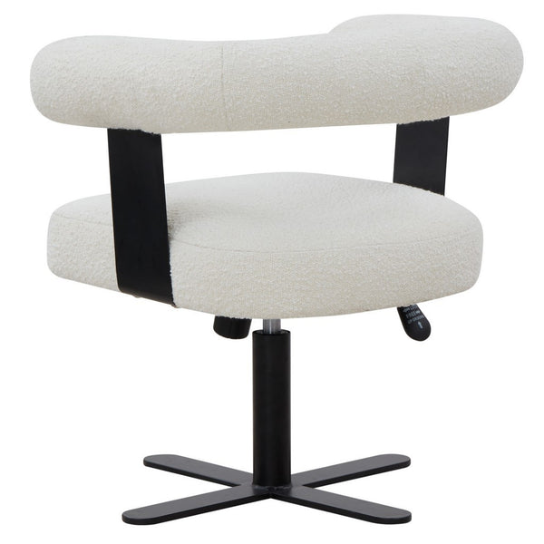 Safavieh Baron Adjustable Swivel Desk Chair Ivory / Black SFV4843B