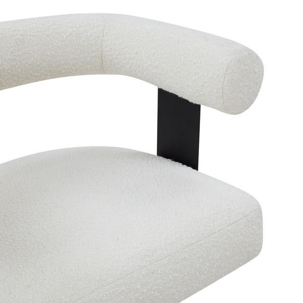 Safavieh Baron Adjustable Swivel Desk Chair Ivory / Black SFV4843B