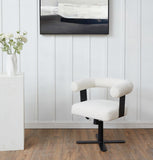 Safavieh Baron Adjustable Swivel Desk Chair Ivory / Black SFV4843B