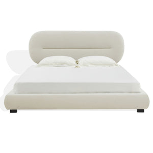 Safavieh Thalia Oval Headboard Queen Bed Cream SFV4845A-Q-2BX