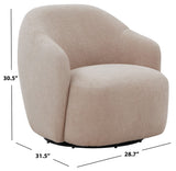 Safavieh Peitra Boucle Accent Chair Oatmeal SFV4846A