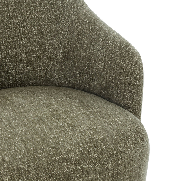 Peitra Chenille Accent Chair With Plush Foam & Wood-Metal Frame — Cozy Modern Statement Seating