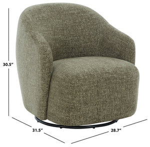 Peitra Chenille Accent Chair With Plush Foam & Wood-Metal Frame — Cozy Modern Statement Seating