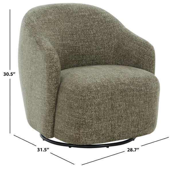 Peitra Chenille Accent Chair With Plush Foam & Wood-Metal Frame — Cozy Modern Statement Seating