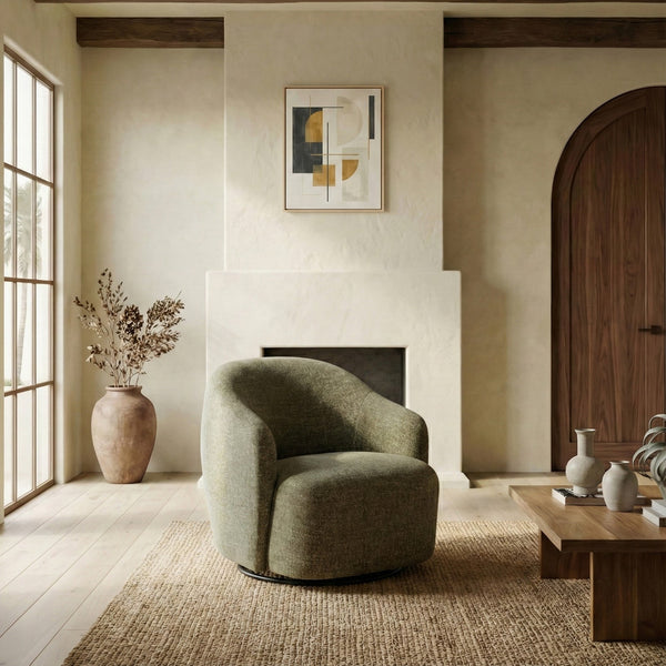 Peitra Chenille Accent Chair With Plush Foam & Wood-Metal Frame — Cozy Modern Statement Seating
