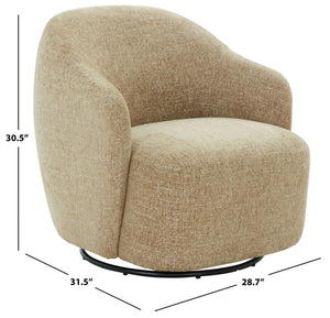Peitra Chenille Accent Chair With Plush Foam & Wood-Metal Frame — Cozy Modern Statement Seating