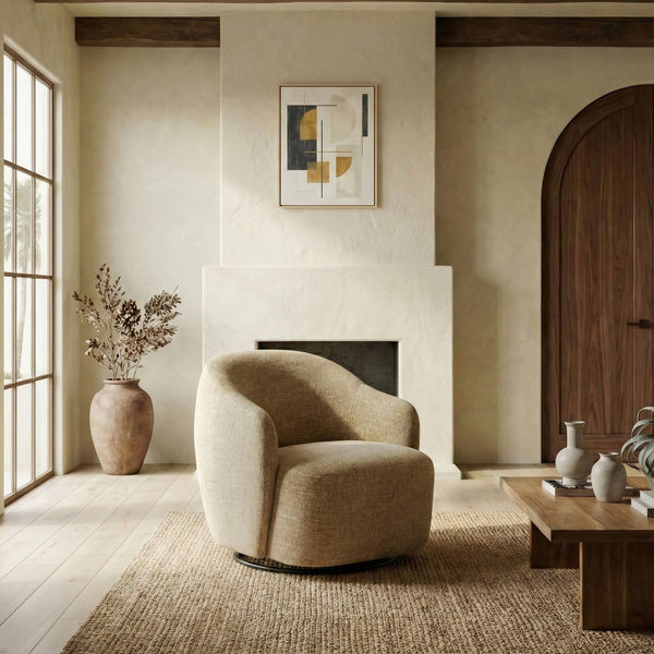 Peitra Chenille Accent Chair With Plush Foam & Wood-Metal Frame — Cozy Modern Statement Seating