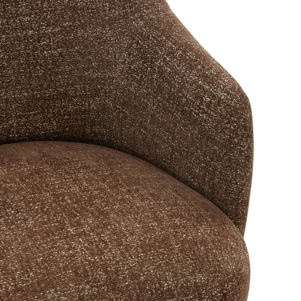 Peitra Chenille Accent Chair With Plush Foam & Wood-Metal Frame — Cozy Modern Statement Seating