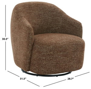 Peitra Chenille Accent Chair With Plush Foam & Wood-Metal Frame — Cozy Modern Statement Seating