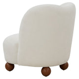 Safavieh Rodolfo Boucle Accent Chair Ivory / Natural SFV4848A