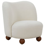 Safavieh Rodolfo Boucle Accent Chair Ivory / Natural SFV4848A