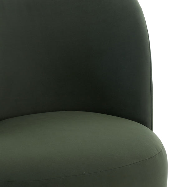 Rodolfo Plush Chenille Accent Chair In Warm Taupe With Solid Wood Frame Mid-Century Modern Flair