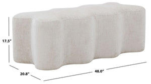 Safavieh Jacqualessa Chenille Bench Cream SFV4849A