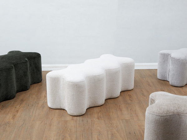 Safavieh Jacqualessa Chenille Bench Cream SFV4849A