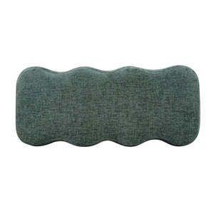 Safavieh JACQUALESSA Chenille Bench - Elegant Upholstered Seating for Entryway, Living Room, or Bedroom Decor Dark Green SFV4849C