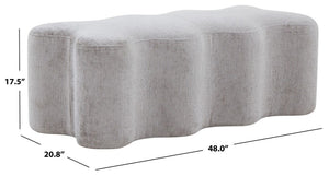 Safavieh Jacqualessa Chenille Bench Grey SFV4849D