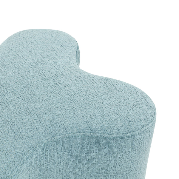 Safavieh Jacqualessa Chenille Bench - Elegant Plywood Design With Luxurious Softness For Comfortable Living Spaces Blue Wood ,Fabric ,Foam Sfv4849e