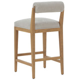 Safavieh Oaklie Rolled Back Counter Stool Taupe / Natural SFV4851A