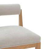 Safavieh Oaklie Rolled Back Barstool Taupe / Natural SFV4852A