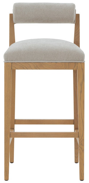 Safavieh Oaklie Rolled Back Barstool Taupe / Natural SFV4852A