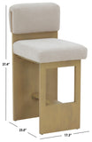 Safavieh Naja Modern Counter Stool Taupe / Natural SFV4854A