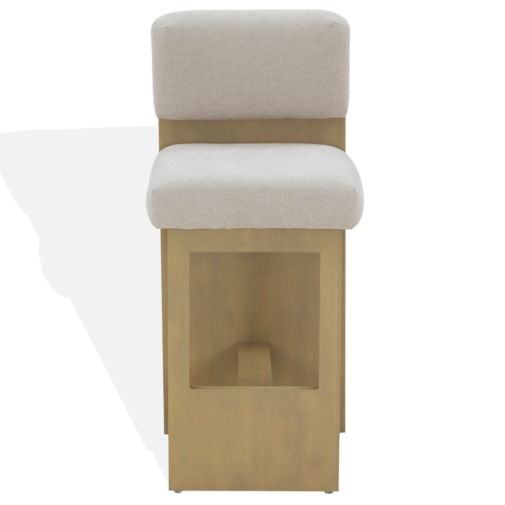 Safavieh Naja Modern Counter Stool Taupe / Natural SFV4854A