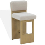 Safavieh Naja Modern Counter Stool Taupe / Natural SFV4854A