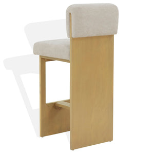 Safavieh Naja Modern Barstool Taupe / Natural SFV4855A