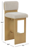 Safavieh Naja Modern Barstool Taupe / Natural SFV4855A