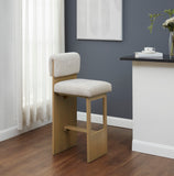 Safavieh Naja Modern Barstool Taupe / Natural SFV4855A