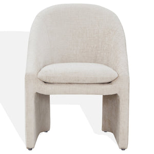 Safavieh KAGAN Chenille Dining Chair in Soft Crème - Elegant Comfort for Dining Rooms & Stylish Spaces SFV4856A
