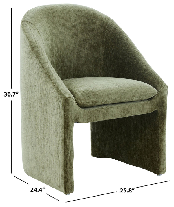 Kagan Chenille Dining Chair With Plush Foam Cushion And Solid Wood Frame For Stylish Comfort And Durability