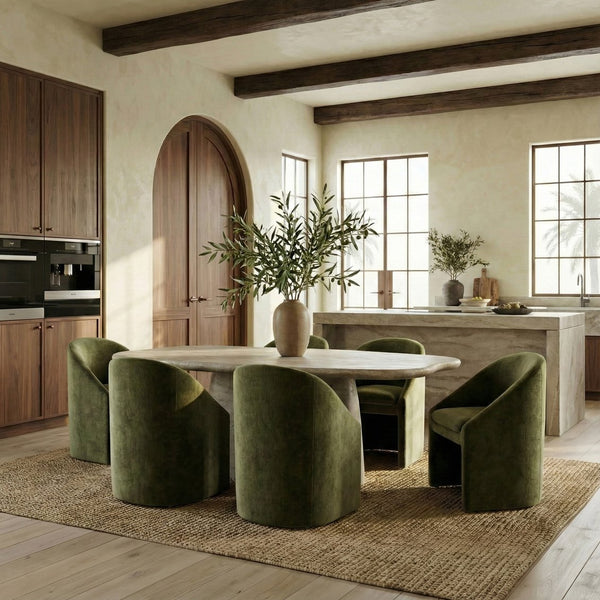 Kagan Chenille Dining Chair With Plush Foam Cushion And Solid Wood Frame For Stylish Comfort And Durability