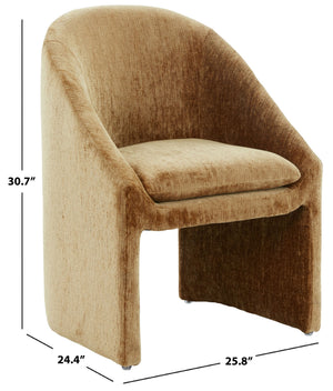 Kagan Chenille Dining Chair With Plush Foam Cushion And Solid Wood Frame For Stylish Comfort And Durability