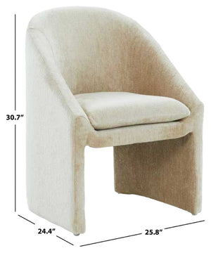 Kagan Chenille Dining Chair With Plush Foam Cushion And Solid Wood Frame For Stylish Comfort And Durability