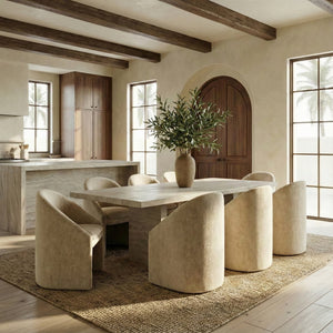Kagan Chenille Dining Chair With Plush Foam Cushion And Solid Wood Frame For Stylish Comfort And Durability