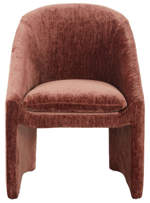 Safavieh Kagan Chenille Upholstered Dining Chair Foam Padded Seat Wood Frame Farmhouse Ochre SFV4856F