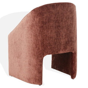 Safavieh Kagan Chenille Upholstered Dining Chair Foam Padded Seat Wood Frame Farmhouse Ochre SFV4856F