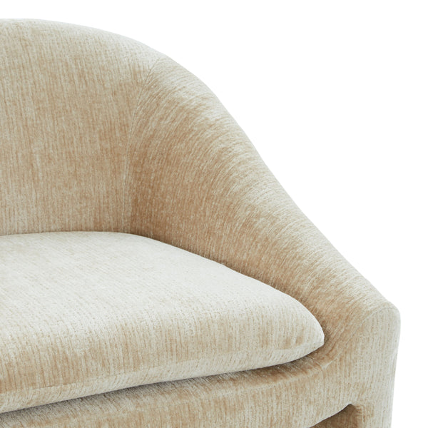 Kagan Plush Chenille Counter Stool With High-Density Foam, Solid Wood Frame And Metal Footrest