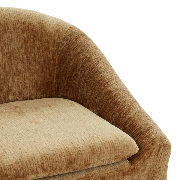 Kagan Plush Chenille Barstool With High-Density Foam, Solid Wood Base & Metal Accents For Kitchens