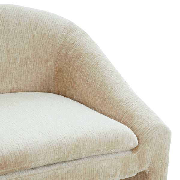 Kagan Plush Chenille Barstool With High-Density Foam, Solid Wood Base & Metal Accents For Kitchens