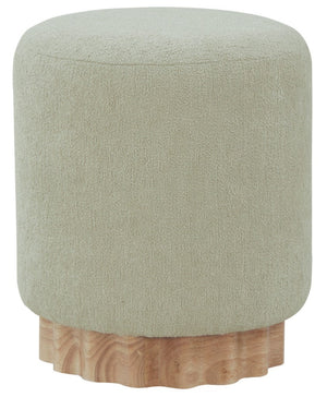 Safavieh Nikolas Round Boucle Ottoman Taupe / Natural SFV4862A