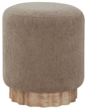 Safavieh Nikolas Round Boucle Ottoman Light Brown / Natural SFV4862B