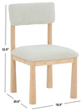 Safavieh Wrenley Boucle Dining Chair Taupe / Natural SFV4864A