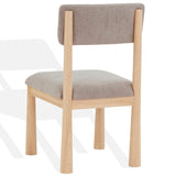 Safavieh Wrenley Boucle Dining Chair Light Brown / Natural SFV4864B