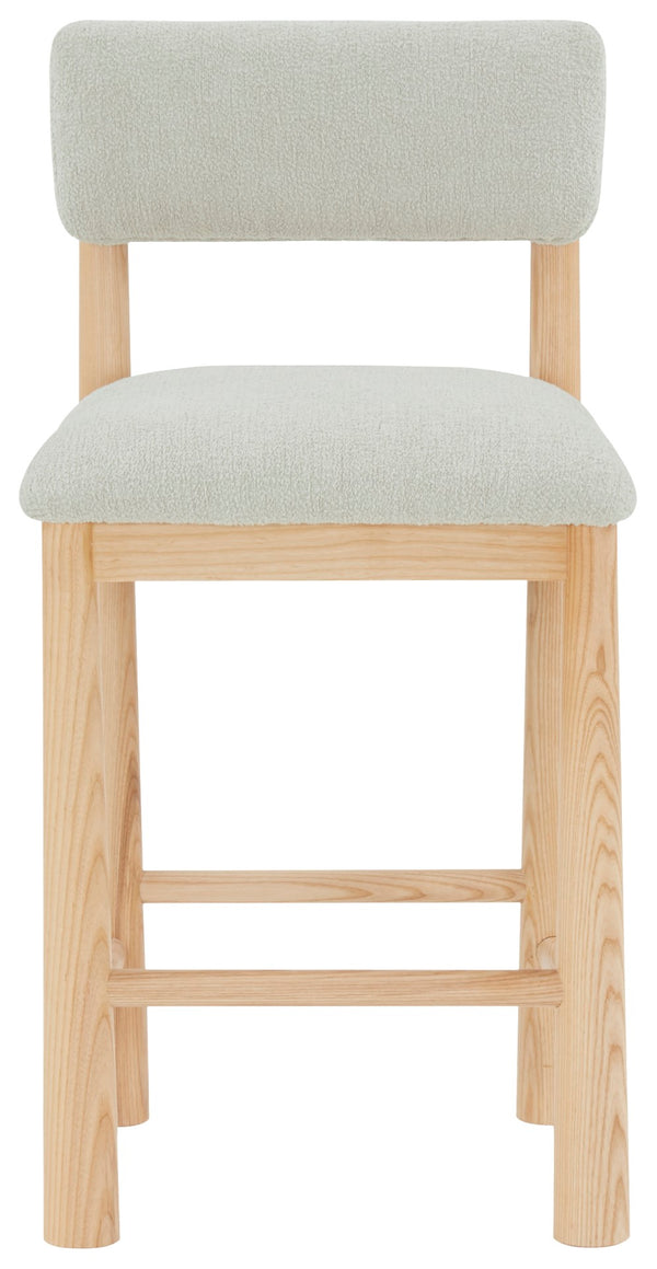 Safavieh Wrenley Boucle Counter Stool Taupe / Natural SFV4865A