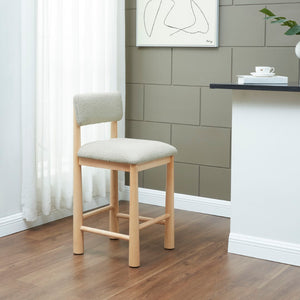 Safavieh Wrenley Boucle Counter Stool Taupe / Natural SFV4865A