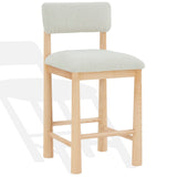 Safavieh Wrenley Boucle Counter Stool Taupe / Natural SFV4865A